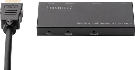 Digitus DS-45322 2 port HDMI elosztó LED-es kijelző, Fém ház, Ultra HD-re alkalmas 4096 x 2160 pixel 9. kép