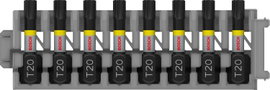 Bosch Accessories 2608522380 2608522380 Ütésszabályozó csavarhúzó készlet, 8 darab, T20-mal, 25 mm 2