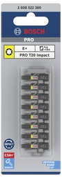 Bosch Accessories 2608522380 2608522380 Ütésszabályozó csavarhúzó készlet, 8 darab, T20-mal, 25 mm 2 3. bélyegkép