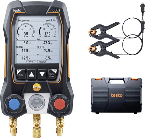 Hűtőközeg mérőkészülék, testo 550s Basis Set
