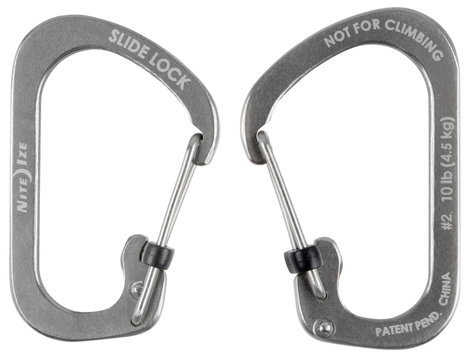 NITE Ize CSL2-11-R6 Karabíner SlideLock Gr. 2 8.9 mm x 43.6 mm x 2.5 mm 1 db 2. kép