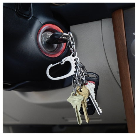 NITE Ize Kulcstartó karabiner KLKBF-11-R6 BigFoot Locker KeyRack Nemesacél 1 db 11. kép