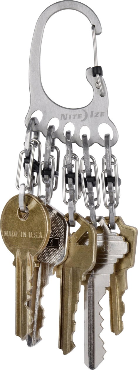 NITE Ize Kulcstartó karabiner KLKBF-11-R6 BigFoot Locker KeyRack Nemesacél 1 db 16. kép
