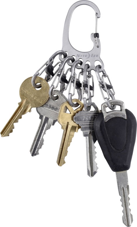 NITE Ize Kulcstartó karabiner KLKBF-11-R6 BigFoot Locker KeyRack Nemesacél 1 db 17. kép
