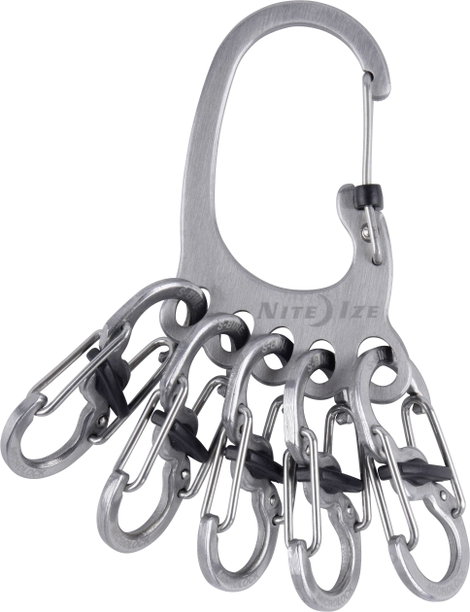NITE Ize Kulcstartó karabiner KLKBF-11-R6 BigFoot Locker KeyRack Nemesacél 1 db
