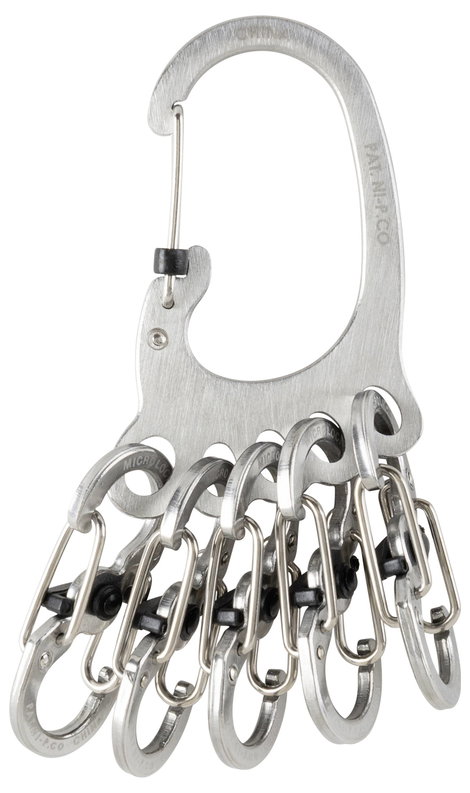 NITE Ize Kulcstartó karabiner KLKBF-11-R6 BigFoot Locker KeyRack Nemesacél 1 db 4. kép