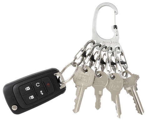 NITE Ize Kulcstartó karabiner KLKBF-11-R6 BigFoot Locker KeyRack Nemesacél 1 db 6. kép