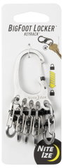 NITE Ize Kulcstartó karabiner KLKBF-11-R6 BigFoot Locker KeyRack Nemesacél 1 db 7. bélyegkép