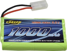 Carson Modellsport Akkucsomag, NiMH 9.6 V 1000 mAh Tamiya dugó