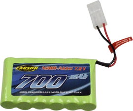 Carson Modellsport Akkucsomag, NiMH 7.2 V 700 mAh Tamiya dugó