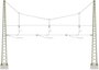 H0 Viessmann Modelltechnik 4162 Keresztfelfüggesztés 3 vágányú Univerzális 1 db bélyegkép