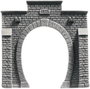 NOCH 34851 PROFI plus N Tunnel-Portal 1 sínes Keményhab kész modell, Festett bélyegkép