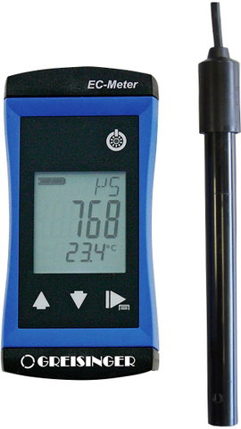 Vízálló kompakt vezetőképesség mérő 0...5000 μS/cm, Greisinger G1409-L01