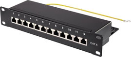 Renkforce Hálózati patchpanel 254 mm (10) CAT 6 1 ME