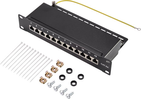 Renkforce Hálózati patchpanel 254 mm (10) CAT 6 1 ME 6. kép