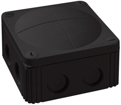 Wiska 10060648 Leágaztató doboz (H x Sz x Ma) 110 x 110 x 66 mm Fekete IP66/IP67 1 db