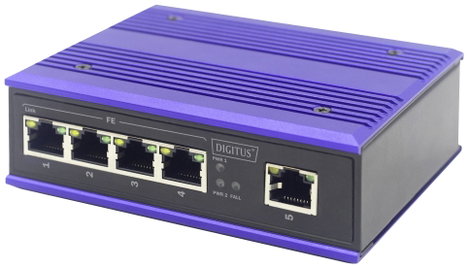 Digitus DN-650105 Ipari Ethernet switch 5 port 10 / 100 MBit/s 2. kép