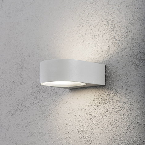Konstsmide Teramo 7510-300 Kültéri fali lámpa Energiatakarékos lámpa, LED E27 40 W Szürke