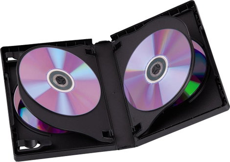 Hama DVD tok 00049685 6 CD/DVD/Blu-ray Fekete Polipropilén 3 db 2. kép
