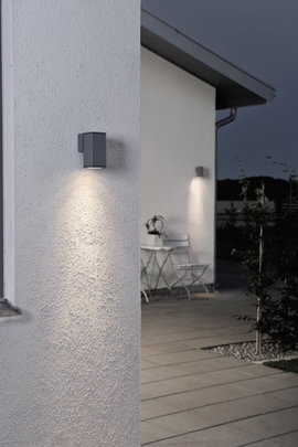 Konstsmide Monza 7908-370 Kültéri fali lámpa Halogén GU10 35 W Antracit