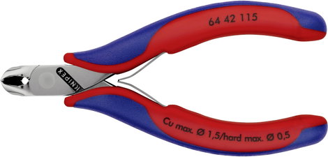 Knipex 64 42 115 Villanyszerelő Homlokcsípőfogó 115 mm 2. kép