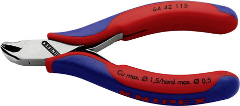 Knipex 64 42 115 Villanyszerelő Homlokcsípőfogó 115 mm 3. kép