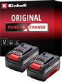 Szerszám akku ikercsomag, 2x 4 Ah Lítiumion, Einhell PXC-Twinpack Power X-Change 4511489 bélyegkép