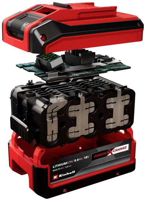 Szerszám akku ikercsomag, 2x 4 Ah Lítiumion, Einhell PXC-Twinpack Power X-Change 4511489 2. kép