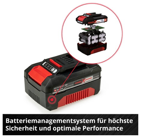 Szerszám akku ikercsomag, 2x 4 Ah Lítiumion, Einhell PXC-Twinpack Power X-Change 4511489 7. kép