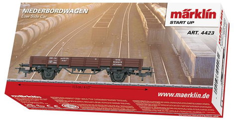 Märklin Start up 4423 H0 alacsony oldalsó autó Kklm 505 a DB 2-tengelyes terhelés nélkül 2. kép