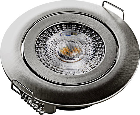 Heitronic 500666 DL7202 LED-es beépíthető lámpa LED Fixen beépített LED-es 5 W Ezüst