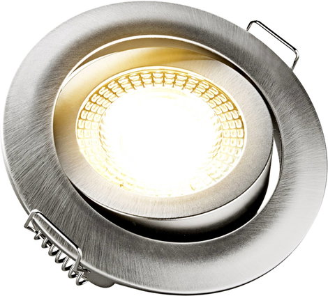 Heitronic 500666 DL7202 LED-es beépíthető lámpa LED Fixen beépített LED-es 5 W Ezüst 3. kép