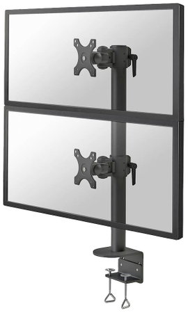 Neomounts FPMA-D960DVBLACKPLUS 2 részes Monitor asztali tartó 43,2 cm (17) - 124,5 cm (49) Csuklóval