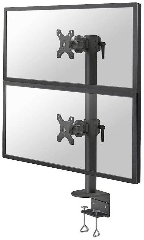 Neomounts FPMA-D960DVBLACKPLUS 2 részes Monitor asztali tartó 43,2 cm (17) - 124,5 cm (49) Csuklóval