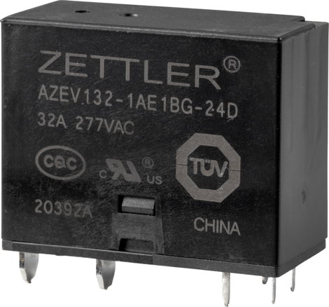 Zettler Electronics Zettler electronics Power relé 24 V/DC 32 A 1 záró 1 db