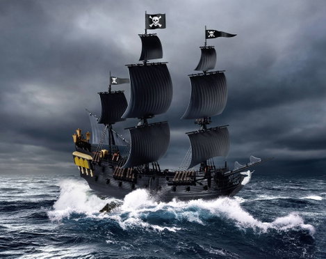 Revell 05499 Black Pearl Hajómodell építőkészlet 1:150 2. kép