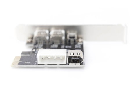Digitus DIGITUS 3 port FireWire 400 kontroller kártya FireWire 400 PCIe 5. kép