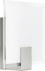 LED-es fali lámpa E14 40 W nemesacél/fehér, Brilliant Sonian 90324/13 bélyegkép