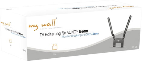 My Wall HS 6 L Hangfal fali tartó Fekete 1 db 3. kép