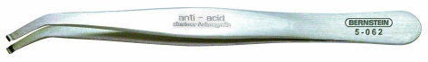 SMD csipesz 115 mm, ívelt, fogó mélyedéssel, Bernstein 5-062