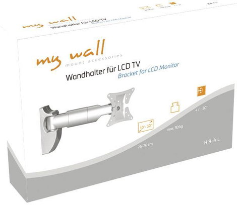 My Wall H9-4L TV fali tartó 25,4 cm (10) - 76,2 cm (30) Dönthető + forgatható 2. kép