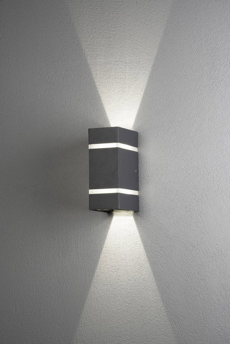 Konstsmide Cremona 7998-370 LED-es kültéri fali lámpa EEK: F (A - G) LED 6 W Antracit