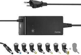 Hama Notebook tápegység 90 W 12 V/DC, 14 V/DC, 15 V/DC, 16 V/DC, 18 V/DC, 18.5 V/DC, 19 V/DC, 19.5 V