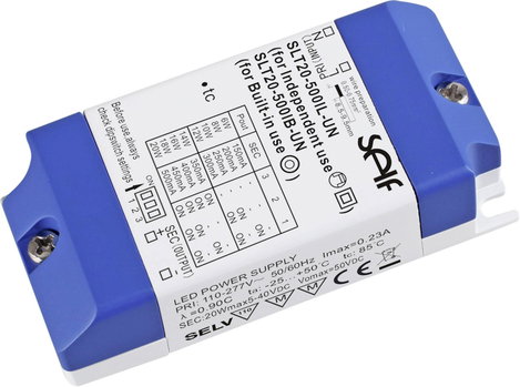 Self Electronics SLT20-500IL-UN LED meghajtó Állandó áramú 20 W 150 - 500 mA 2.0 - 42.0 V/DC Bútorho