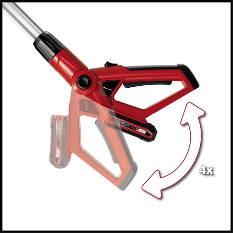 Einhell 3410805 Akku Magassági ágvágó, Sövényvágó olló GE-HC 18 Li T Kit Akkuval 18 V Lítiumion 88 c 9. kép