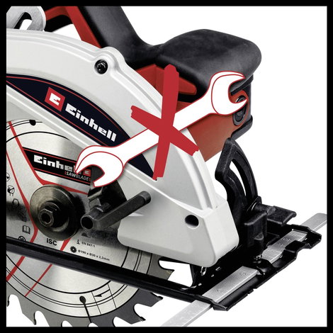 Einhell TC-CS 1410 Kézi körfűrész Vágási mélység max. (90°) 67 mm 1410 W 2. kép