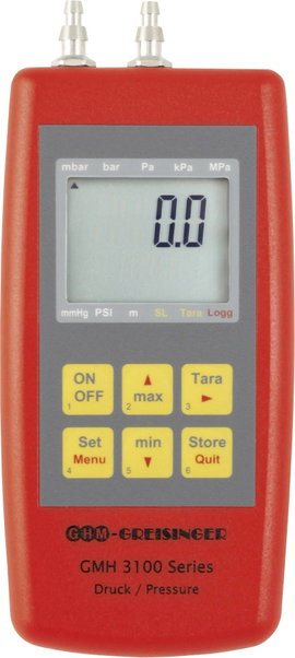 Greisinger GMH 3161-07 - WPD5 Nyomásmérő Légnyomás -10 - 350 mbar