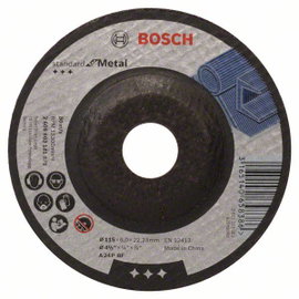 Bosch Accessories Bosch Power Tools 2608603181 Nagyolótárcsa, hajlított 115 mm 1 db Acél