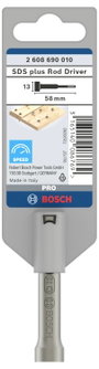 Bosch Accessories 2608690010 Bosch Szögbehajtó Teljes hossz 58 mm SDS-Plus 1 db 3. bélyegkép