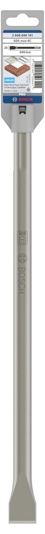 Bosch Accessories 2608690141 SDS-max Lapos véső 25 mm Teljes hossz 400 mm SDS-Max 1 db 3. bélyegkép